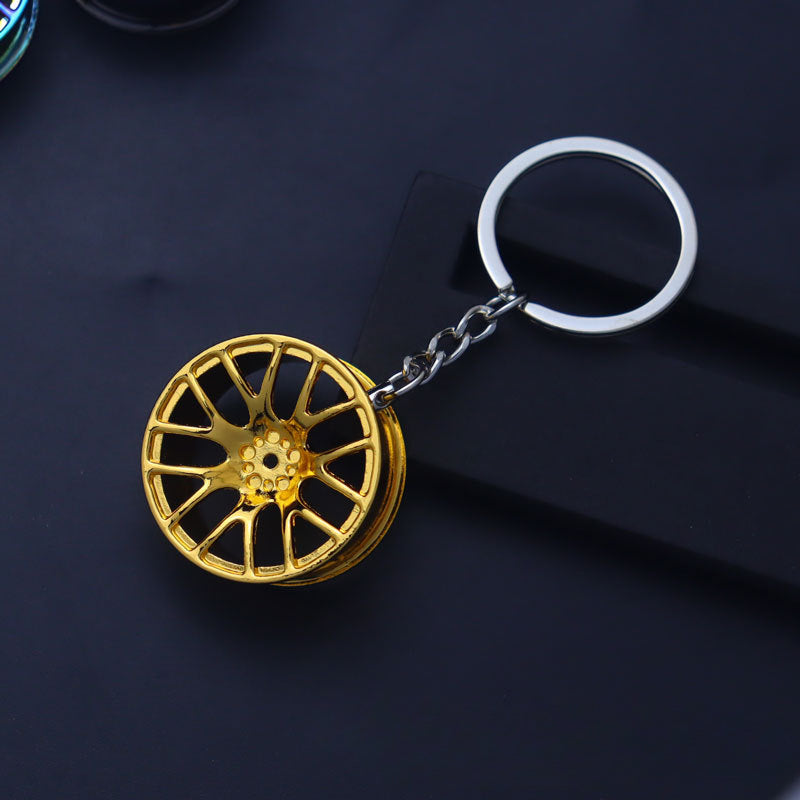 Wholesale Automobile Modification Wheel Hub Zinc Alloy Keychain